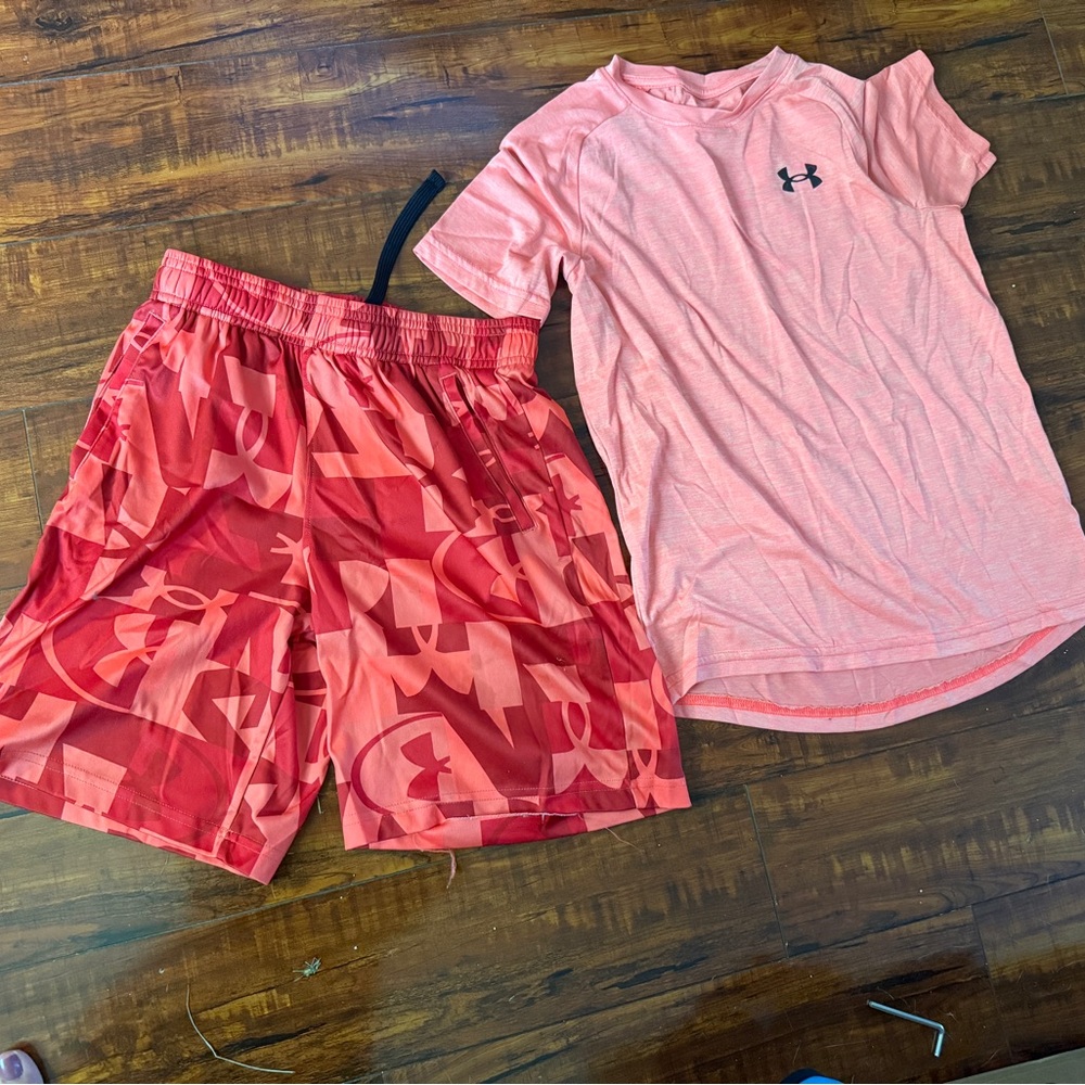 Under Armour Orange Athletic Set
